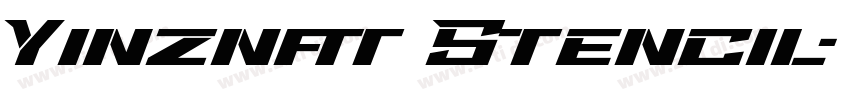 Yinznat Stencil字体转换